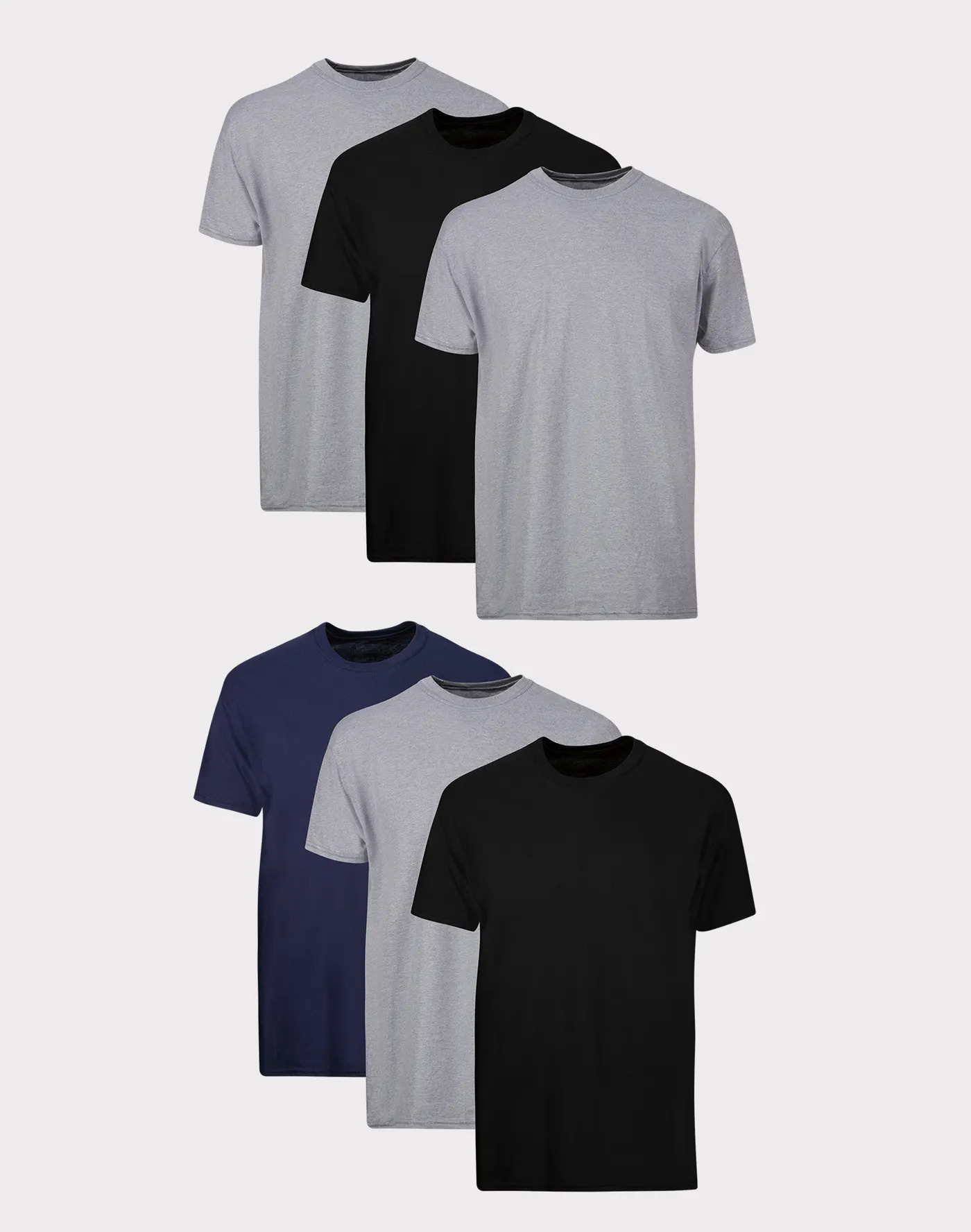 6-Pack Hanes Men’s Cotton Moisture-Wicking Crew Tee Undershirts $14 at Amazon