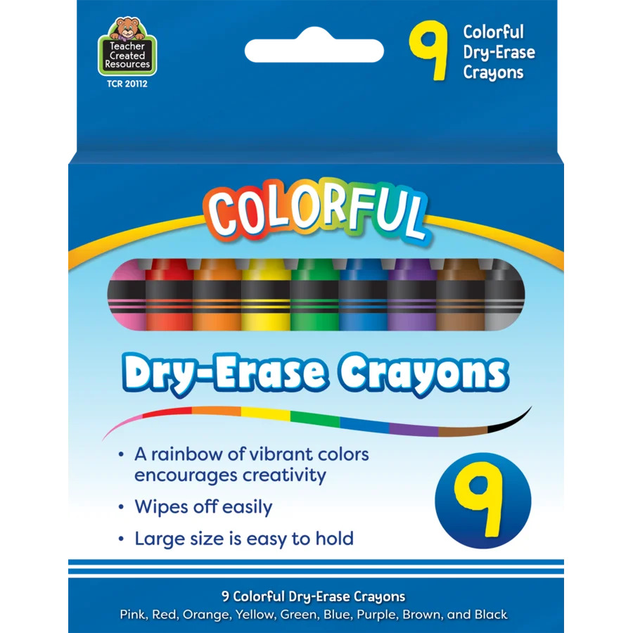 Colorful Dry-Erase Crayons for $5.99